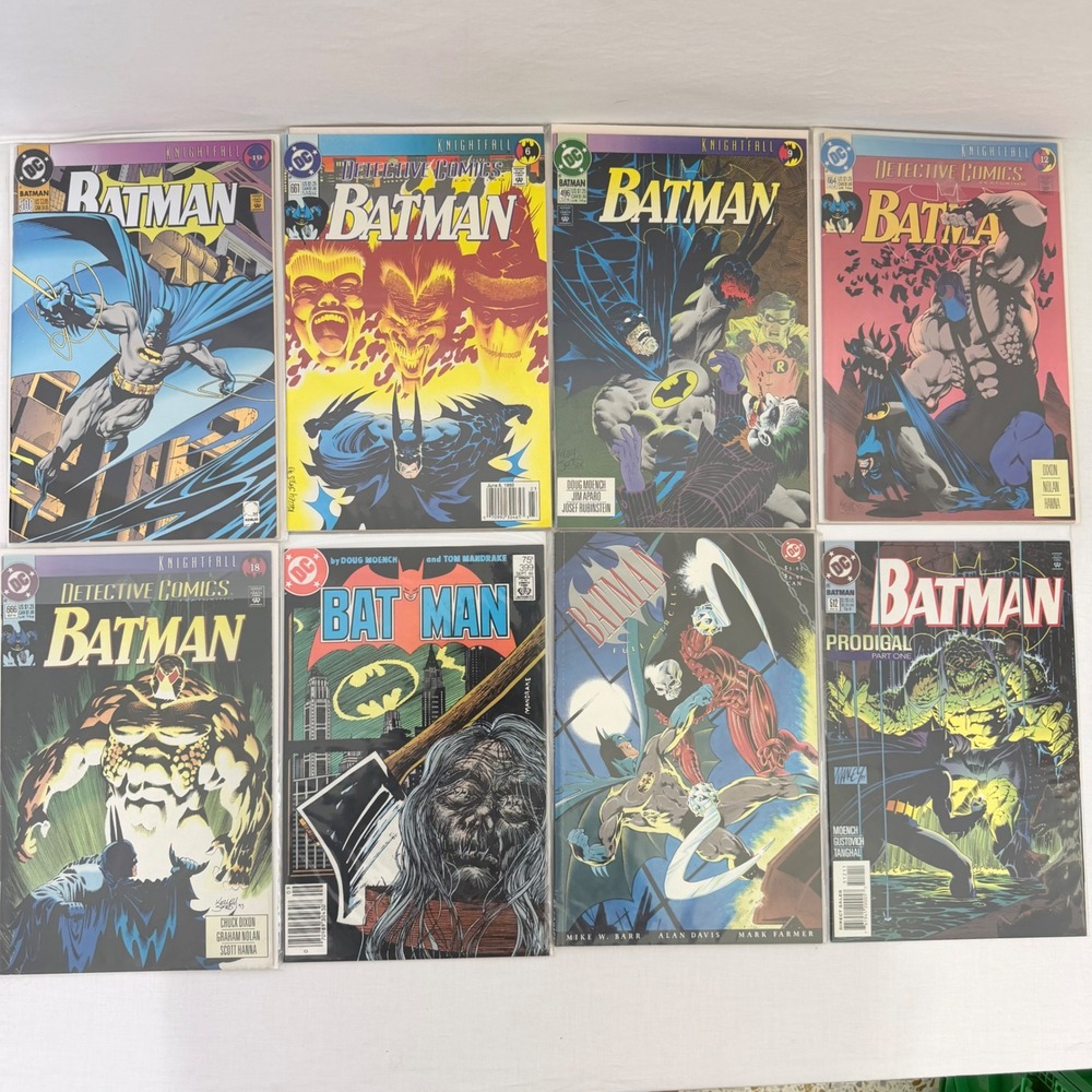 Batman Comic Book Lot Knightfall Full Circle Prodigal Detective DC 8ct